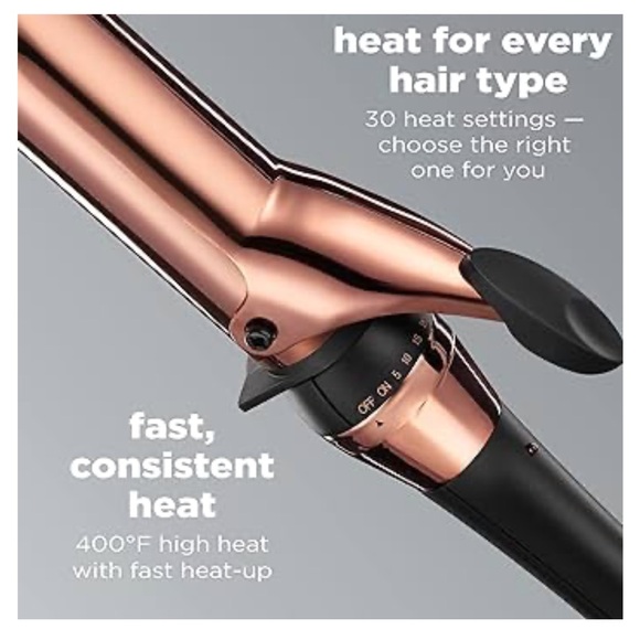 INFINITIPRO BY CONAIR Rose Gold Titanium 1 1/2-Inch Curling Iron - Picture 4 of 12